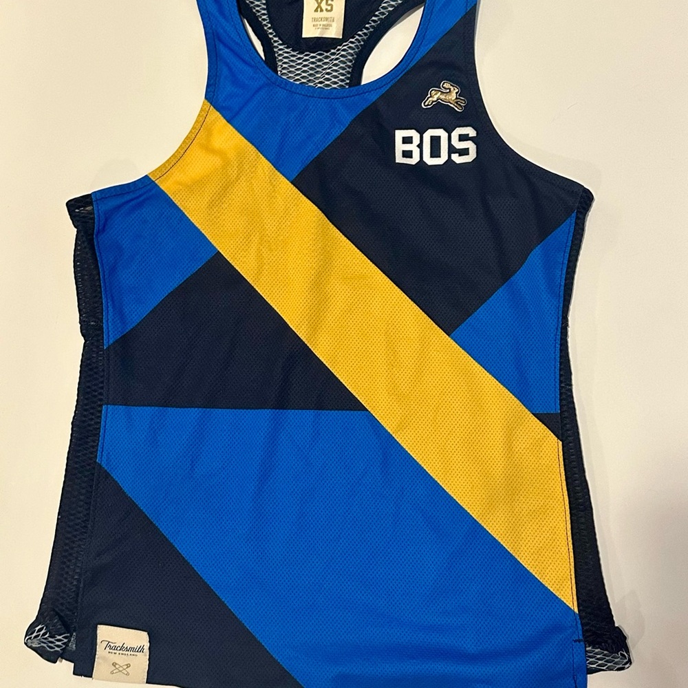 Blue and Yellow Athletic Tank Top